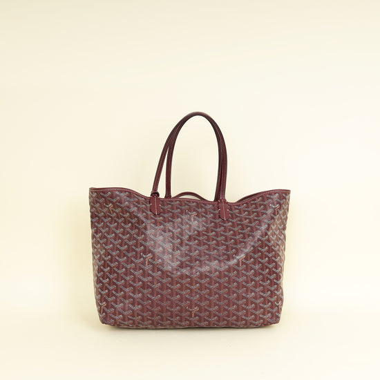 Goyard Burgundy Goyardine Saint Louis PM Bag