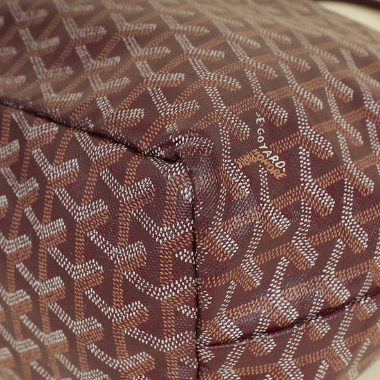 Goyard Burgundy Goyardine Saint Louis PM Bag