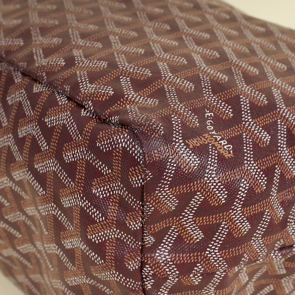 Goyard Burgundy Goyardine Saint Louis PM Bag