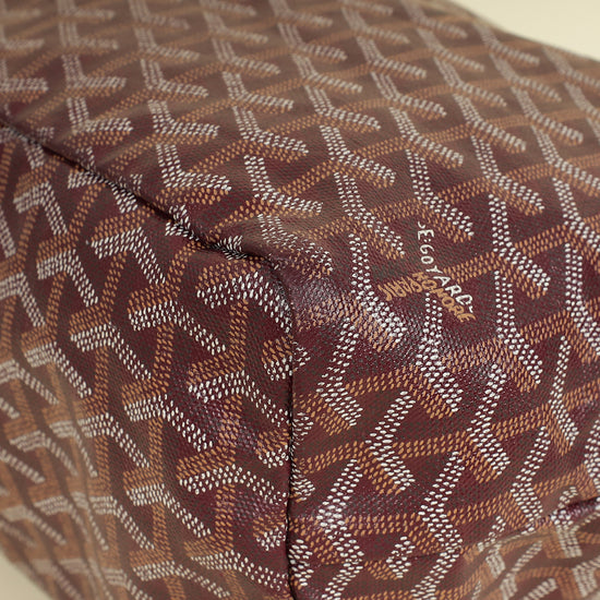 Goyard Burgundy Goyardine Saint Louis PM Bag