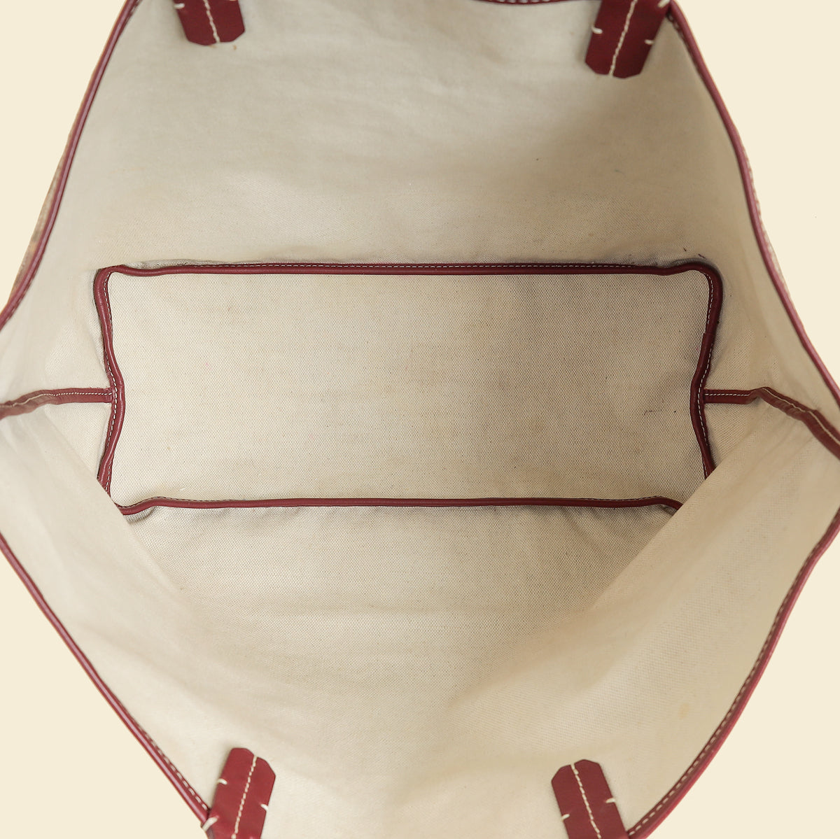 Goyard Burgundy Goyardine Saint Louis PM Bag