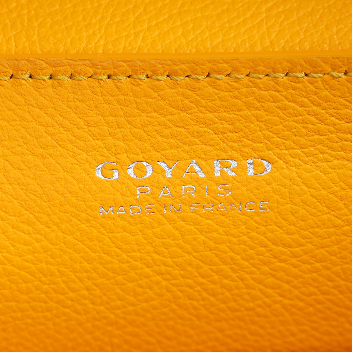 Goyard Yellow Goyardine Saigon Mini Souple Bag