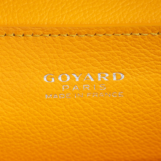 Goyard Yellow Goyardine Saigon Mini Souple Bag