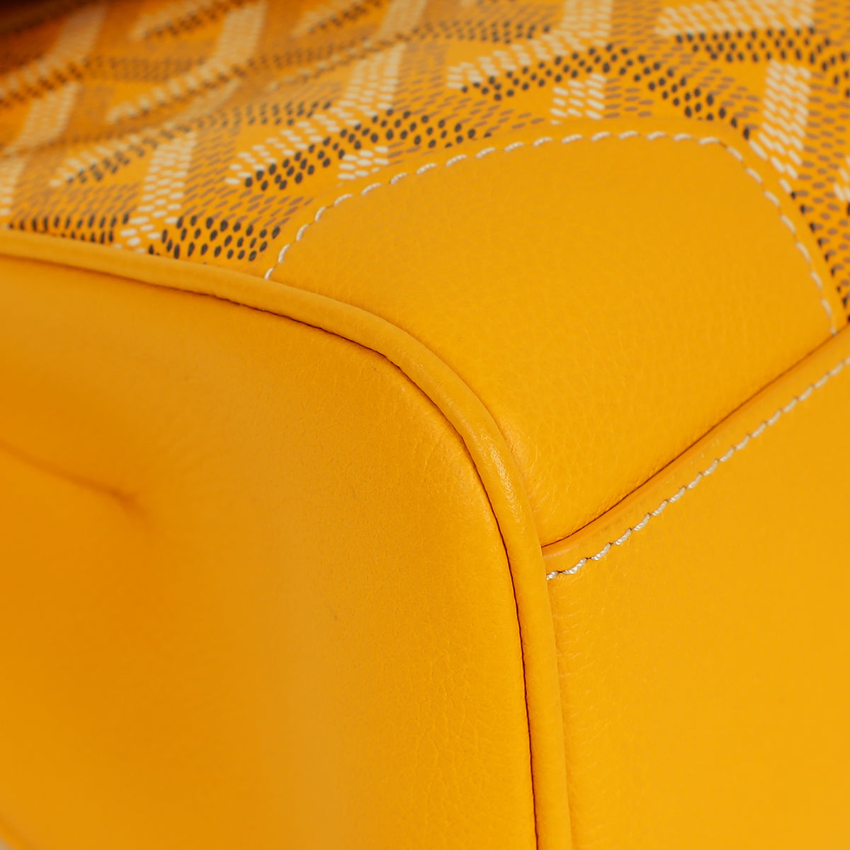 Goyard Yellow Goyardine Saigon Mini Souple Bag