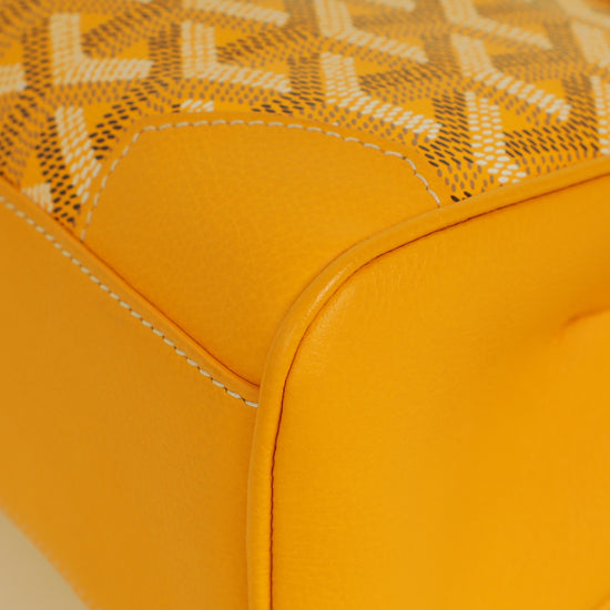 Goyard Yellow Goyardine Saigon Mini Souple Bag