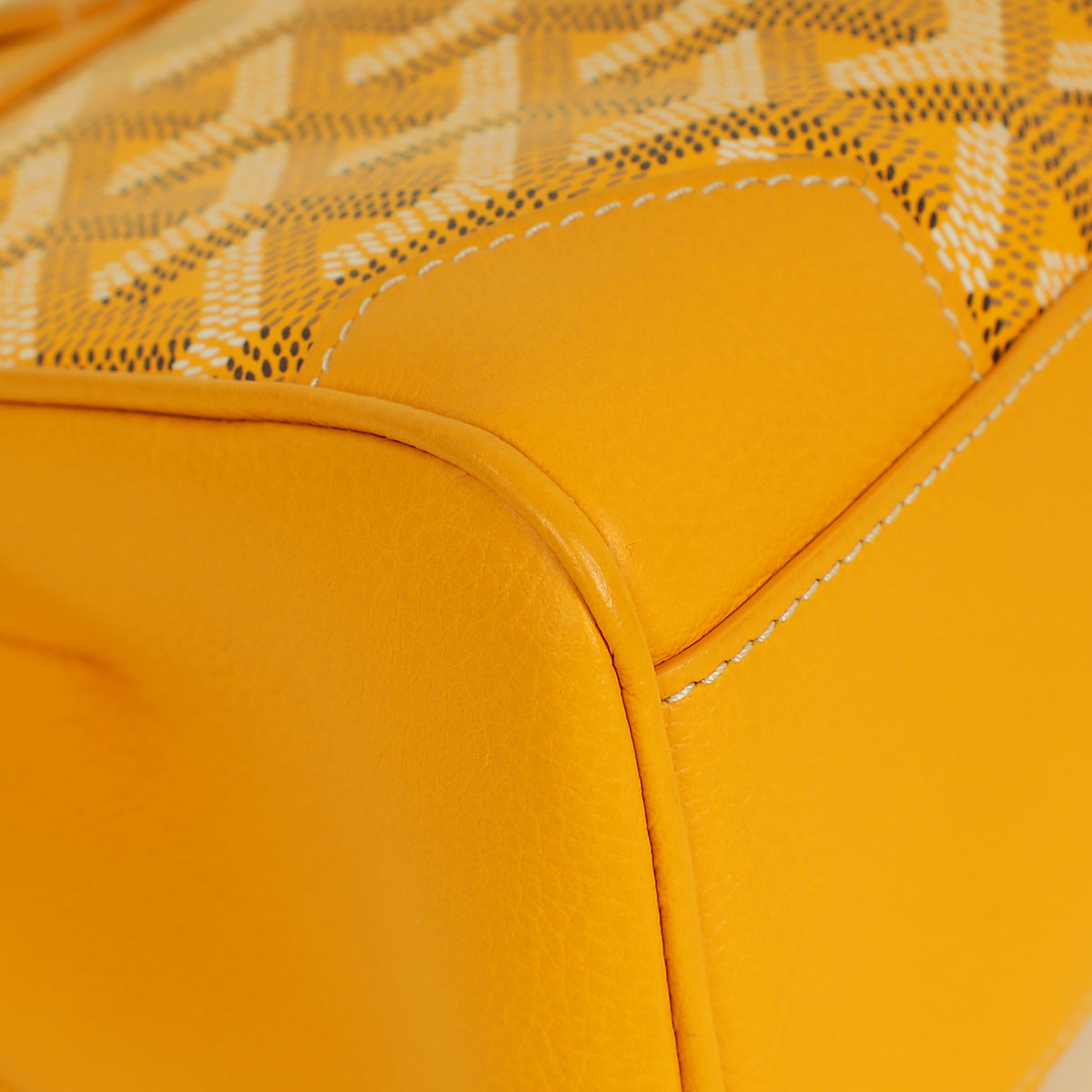 Goyard Yellow Goyardine Saigon Mini Souple Bag