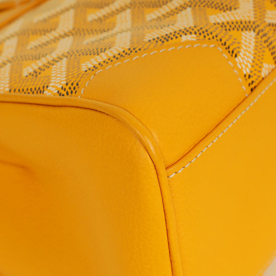 Goyard Yellow Goyardine Saigon Mini Souple Bag