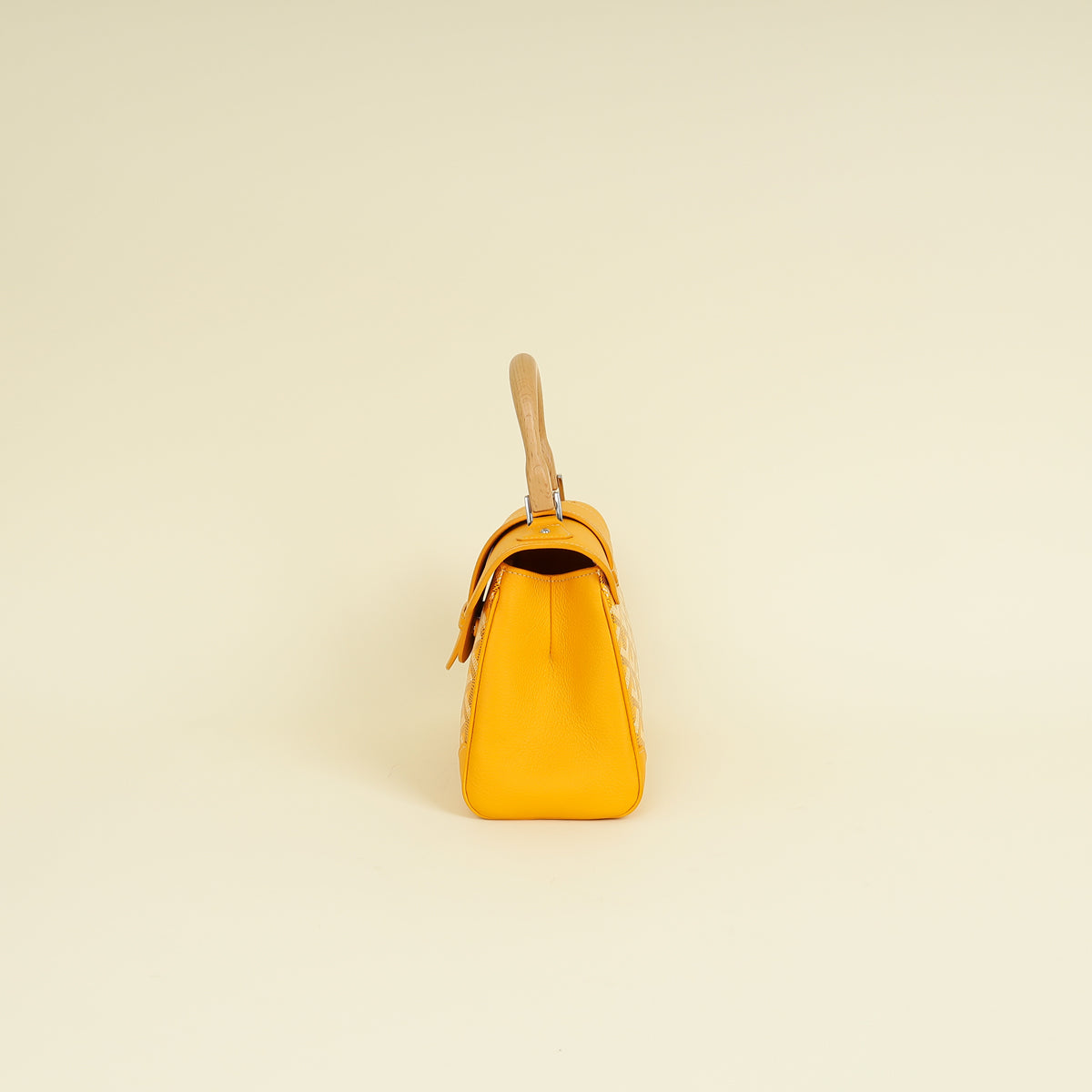 Goyard Yellow Goyardine Saigon Mini Souple Bag