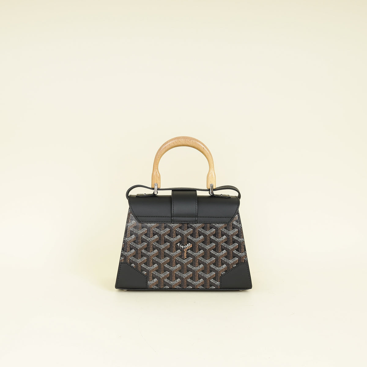 Goyard Black Saigon Mini Structure Bag