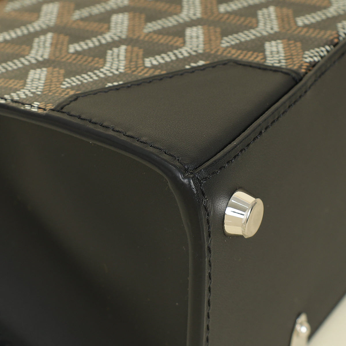 Goyard Black Saigon Mini Structure Bag