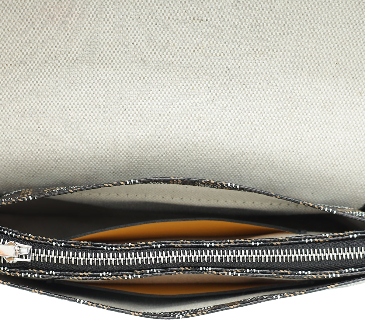 Goyard Black Goyardine Plumet Pocket Wallet Clutch