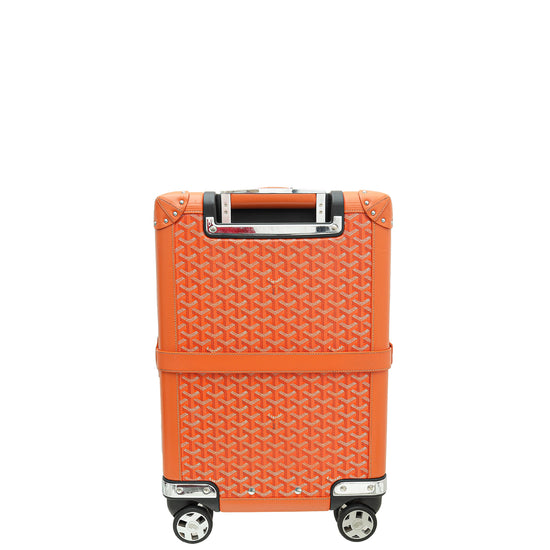 Goyard Orange 'Bourget PM' Rolling Trolley