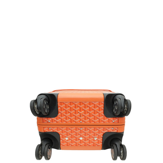 Goyard Orange Goyardine Bourget PM Trolley Case – The Closet