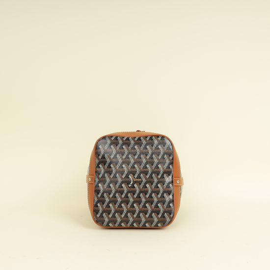 Goyard Brown Goyardine Petit Flot Bucket Bag