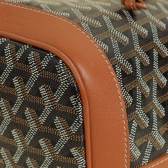 Goyard Brown Goyardine Petit Flot Bucket Bag