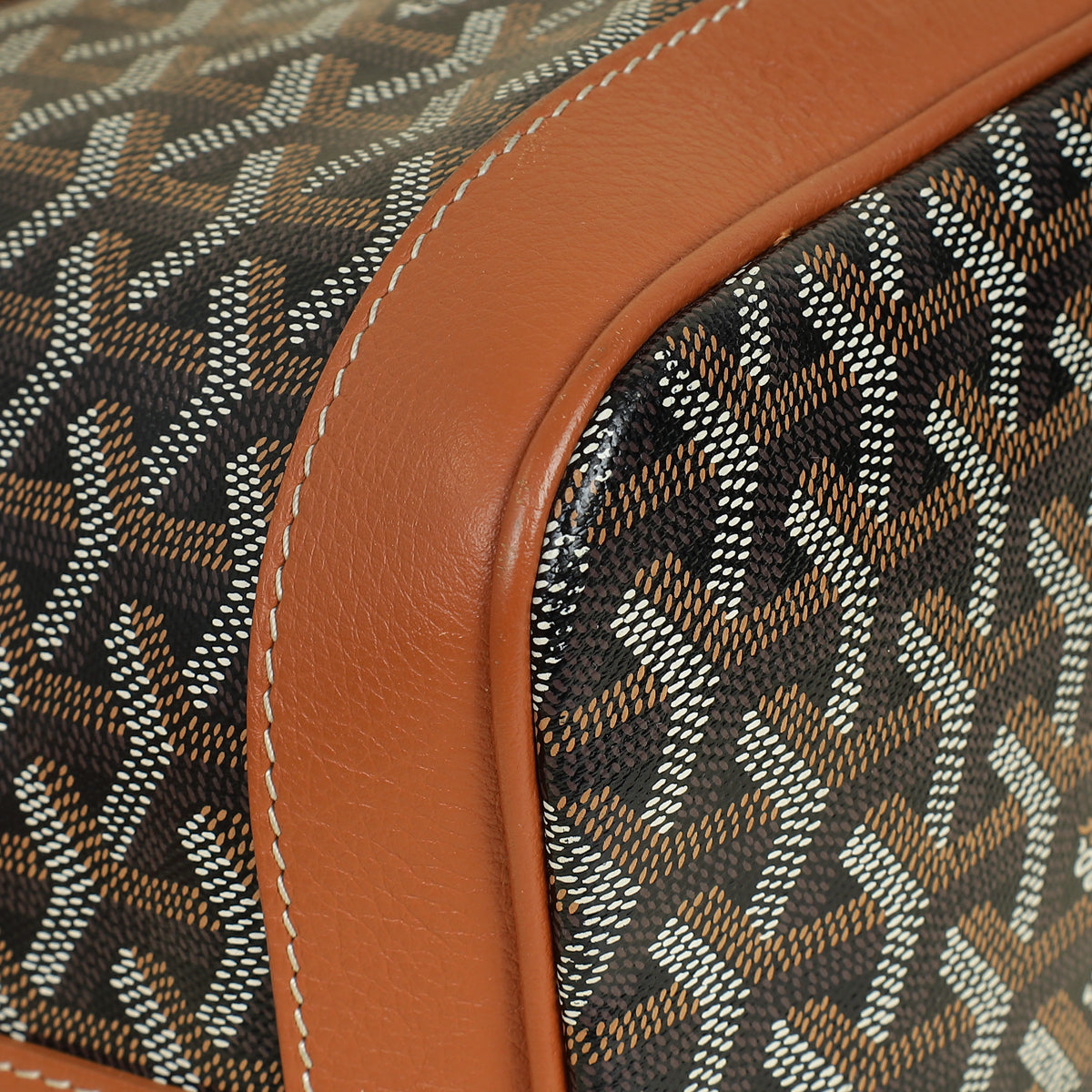 Goyard Brown Goyardine Petit Flot Bucket Bag