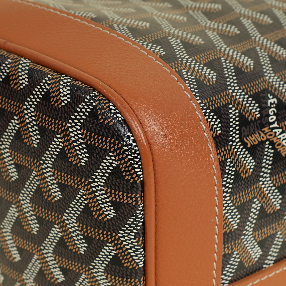 Goyard Brown Goyardine Petit Flot Bucket Bag