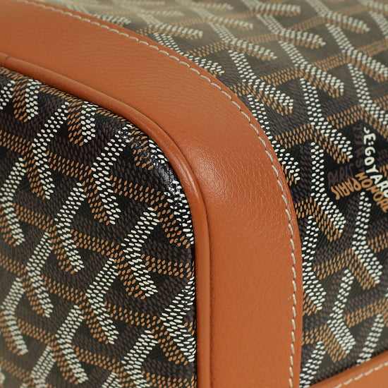 Goyard Brown Goyardine Petit Flot Bucket Bag