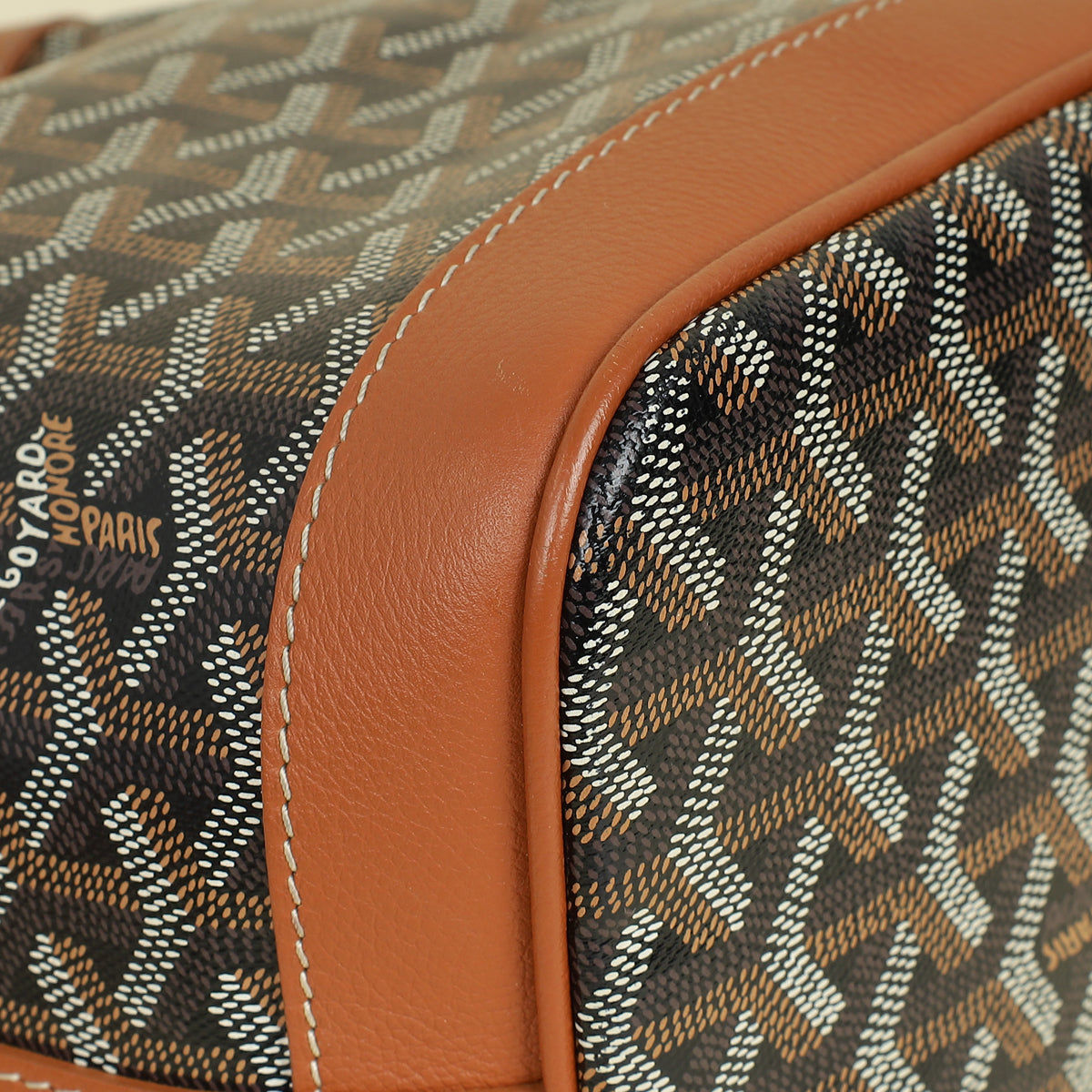 Goyard Brown Goyardine Petit Flot Bucket Bag