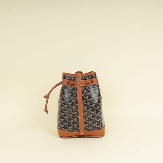 Goyard Brown Goyardine Petit Flot Bucket Bag