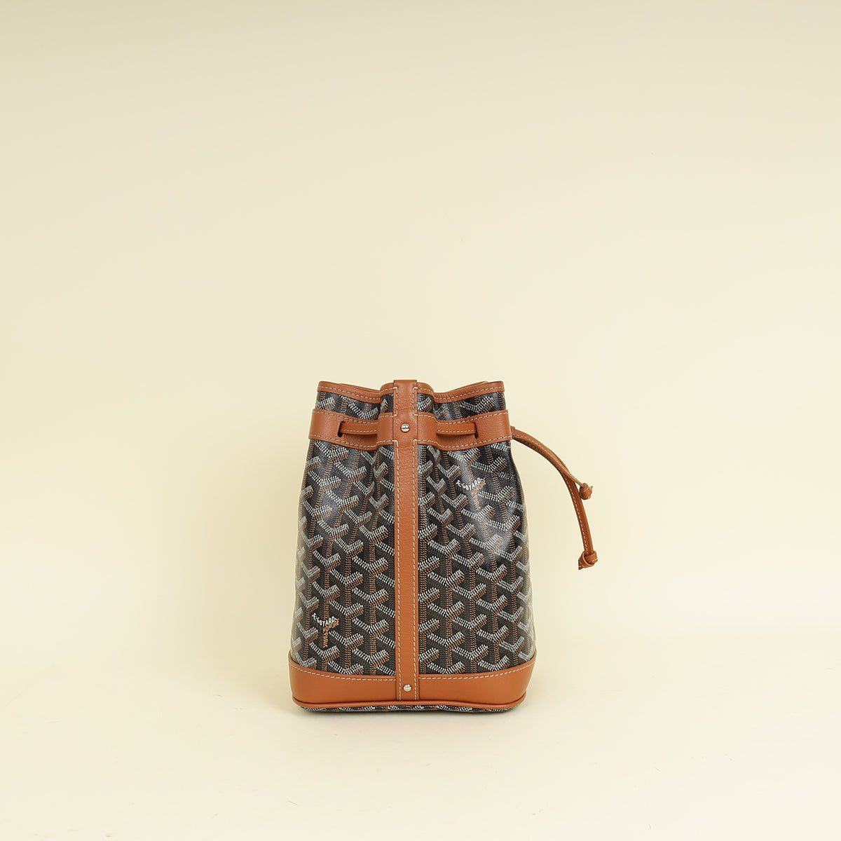 Goyard Brown Goyardine Petit Flot Bucket Bag