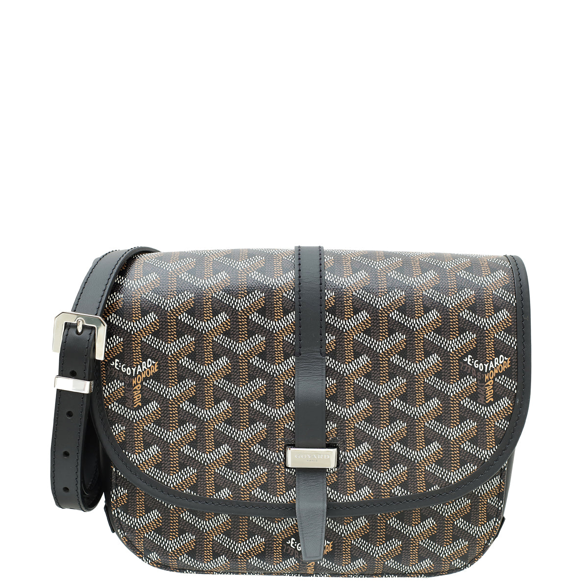 Goyard Black Goyardine Belvedere II PM Messenger Bag-Goyard-THE CLOSET