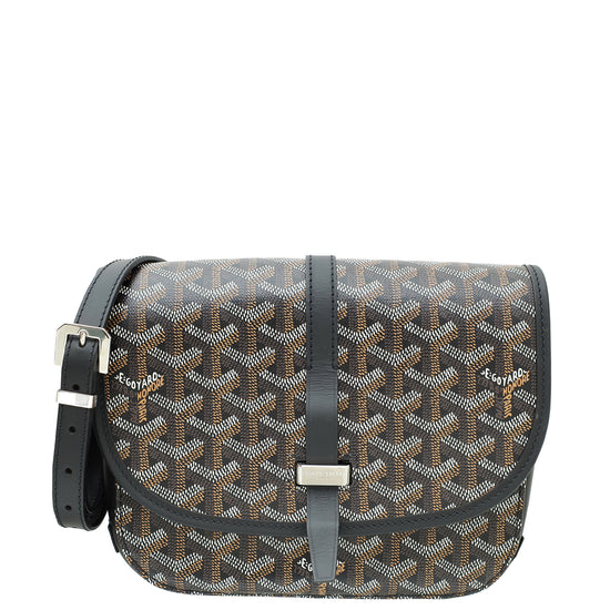 Goyard Black Goyardine Belvedere II PM Messenger Bag