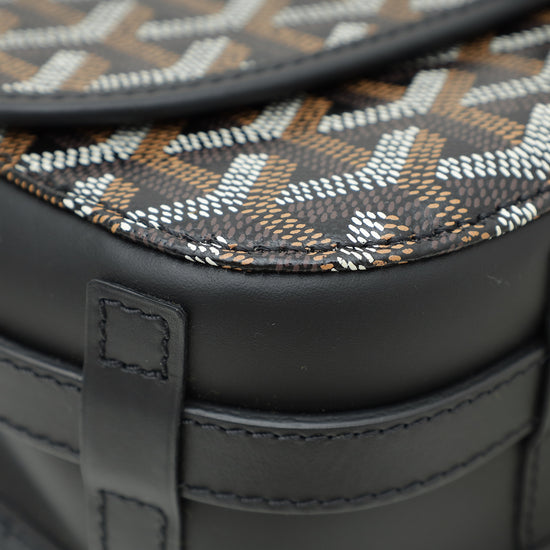 Goyard Black Goyardine Belvedere II PM Messenger Bag