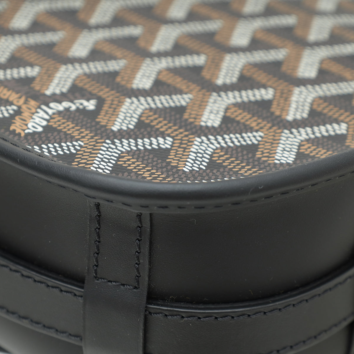 Goyard Black Goyardine Belvedere II PM Messenger Bag