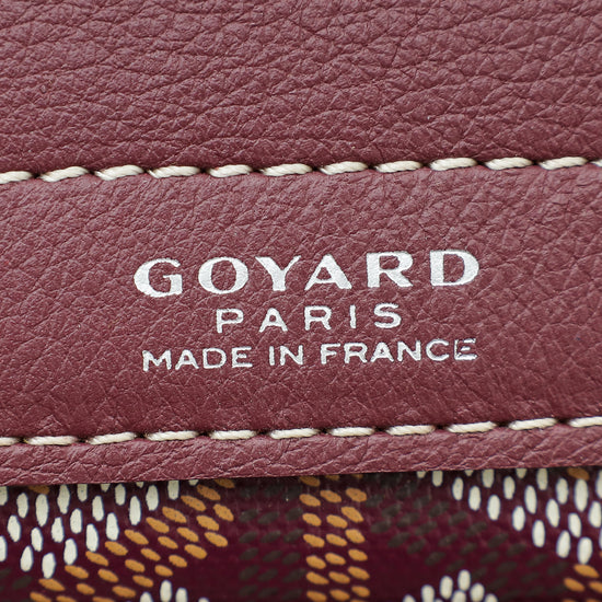 Goyard Burgundy Goyardine Rouette Souple Tote Bag