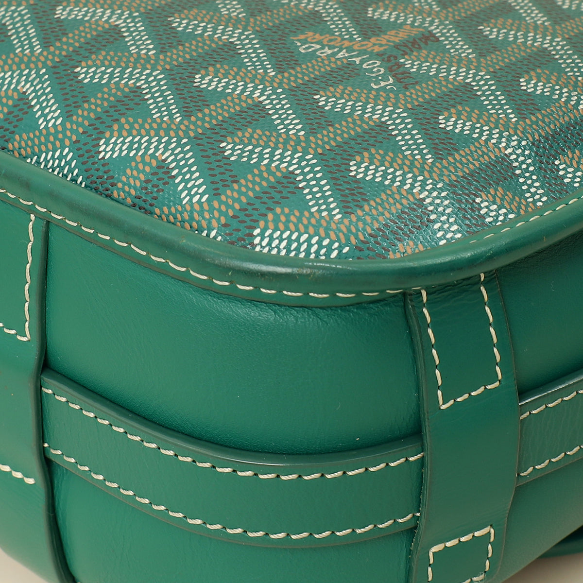 Goyard Green Goyardine Belvedere MM Bag-Goyard-THE CLOSET