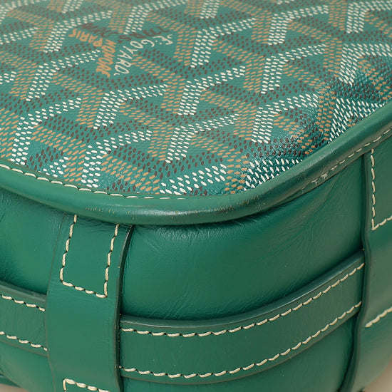 Goyard Green Goyardine Belvedere MM Bag-Goyard-THE CLOSET