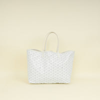 Goyard White Goyardine Saint Louis PM Bag