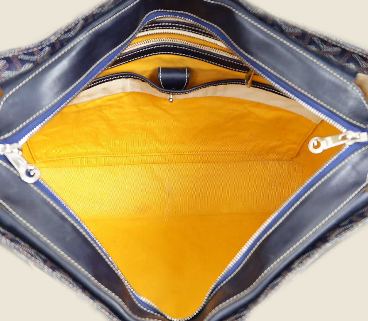 Goyard Navy Blue Goyardine Okinawa GM Bag – THE CLOSET