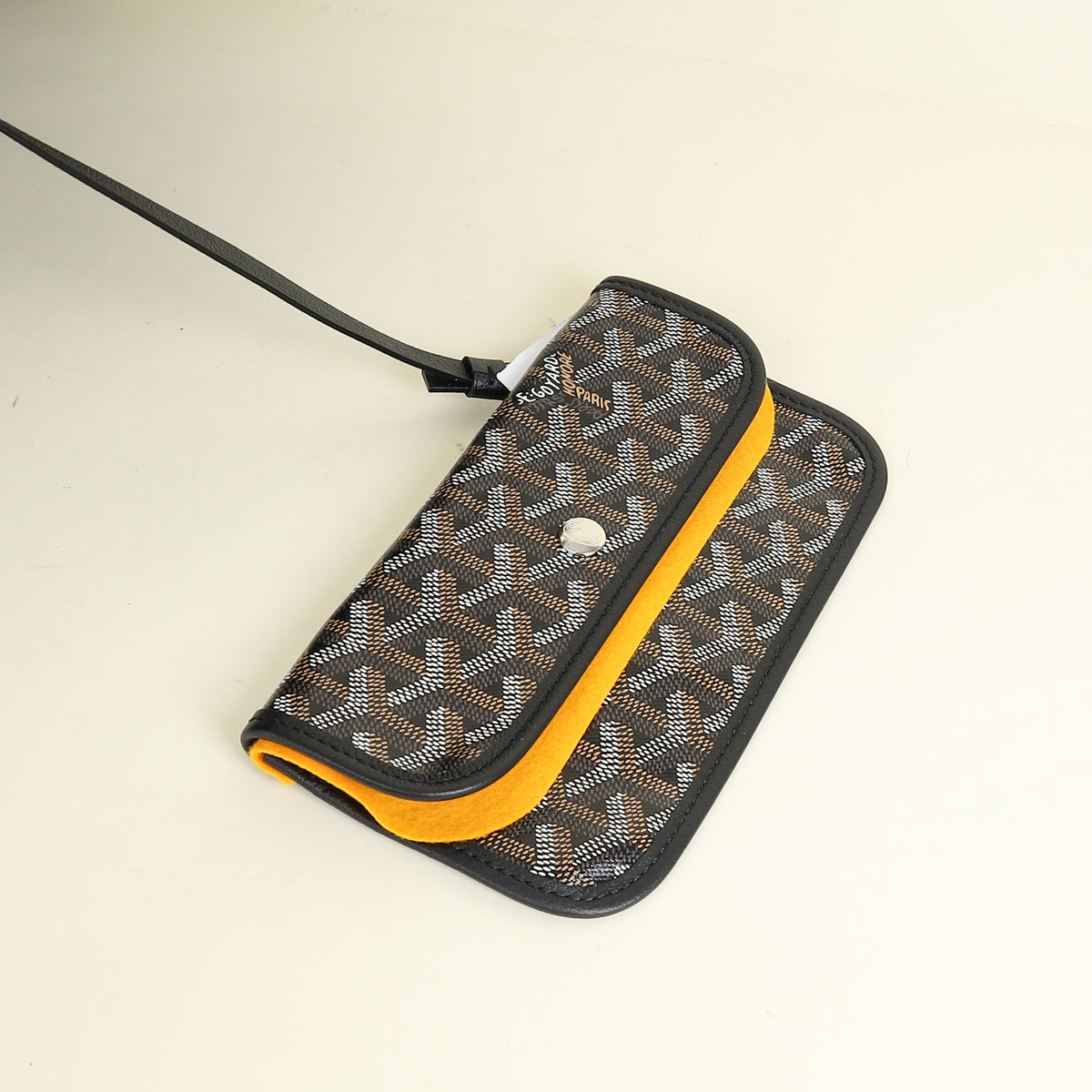 Goyard Black Saint Louis PM Bag W/ Croc Universel Fastening – THE
