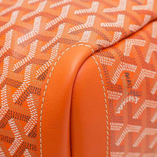 Goyard Orange Goyardine Artois MM Bag