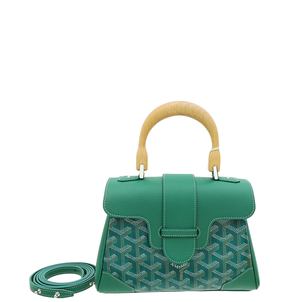 Goyard Green Goyardine Saigon Souple Mini Bag