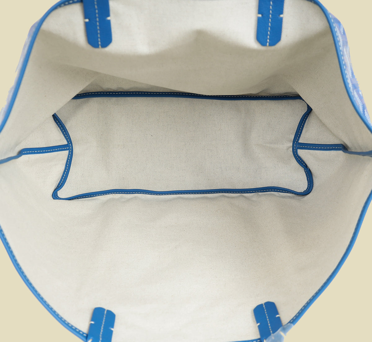 Goyard Blue Goyardine Saint Louis PM Bag