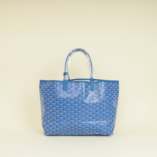 Goyard Blue Goyardine Saint Louis PM Bag