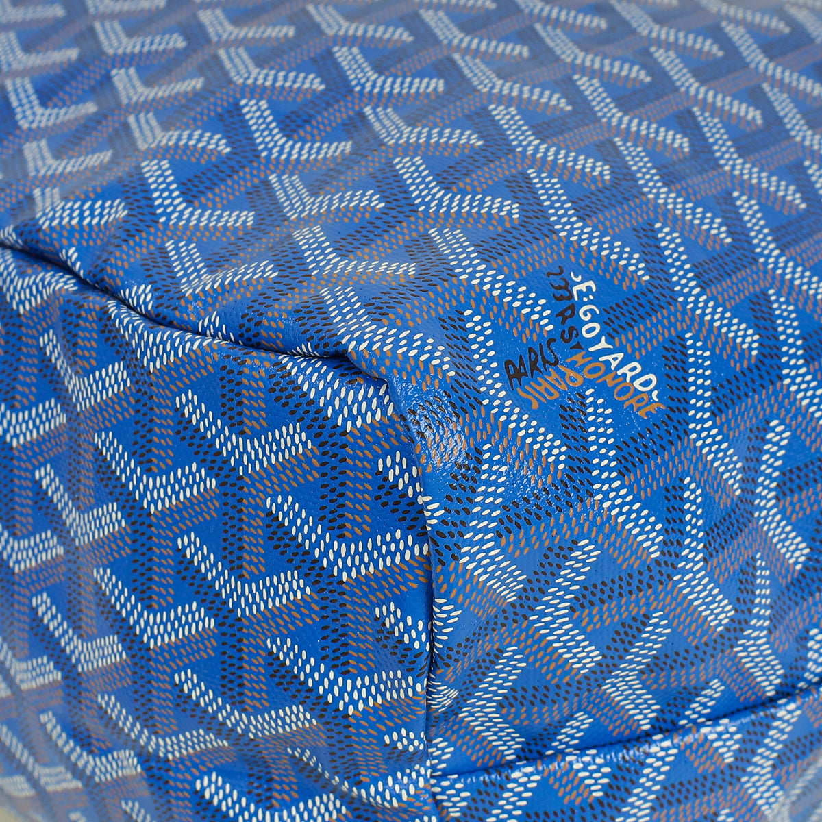 Goyard Blue Goyardine Saint Louis PM Bag