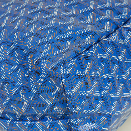 Goyard Blue Goyardine Saint Louis PM Bag