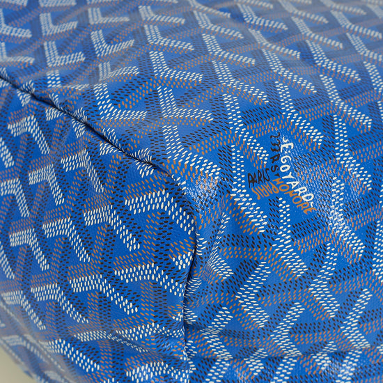 Goyard Blue Goyardine Saint Louis PM Bag