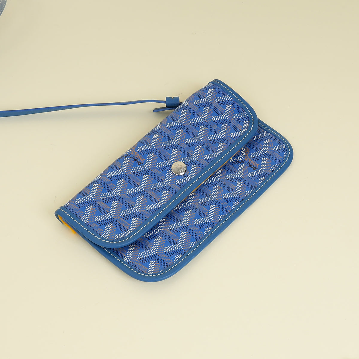 Goyard Blue Goyardine Saint Louis PM Bag