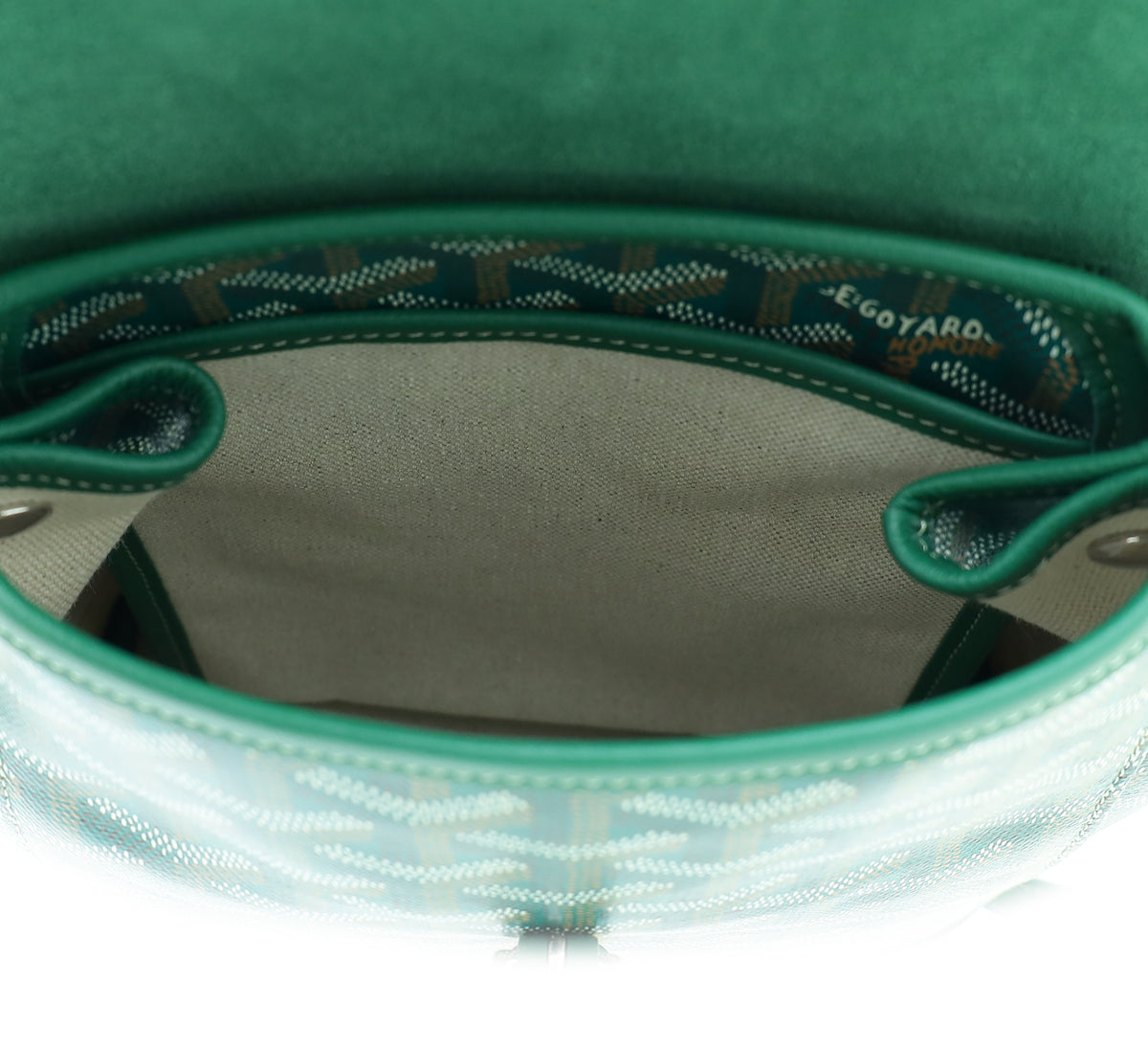 Goyard Green Goyardine Sac Alpin Mini Backpack Bag