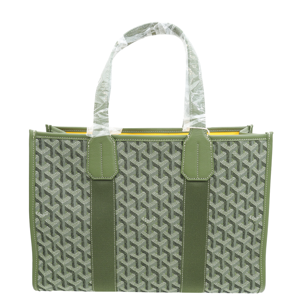 Goyard Kaki Limited Editions Goyardine Jacquard Villette PM Tote Bag