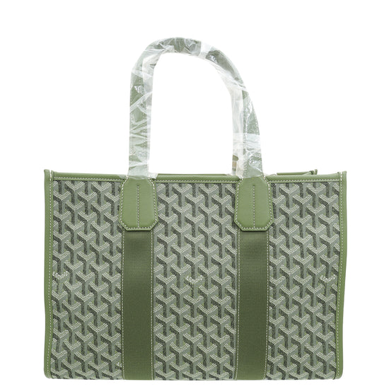 Goyard Kaki Limited Editions Goyardine Jacquard Villette PM Tote Bag