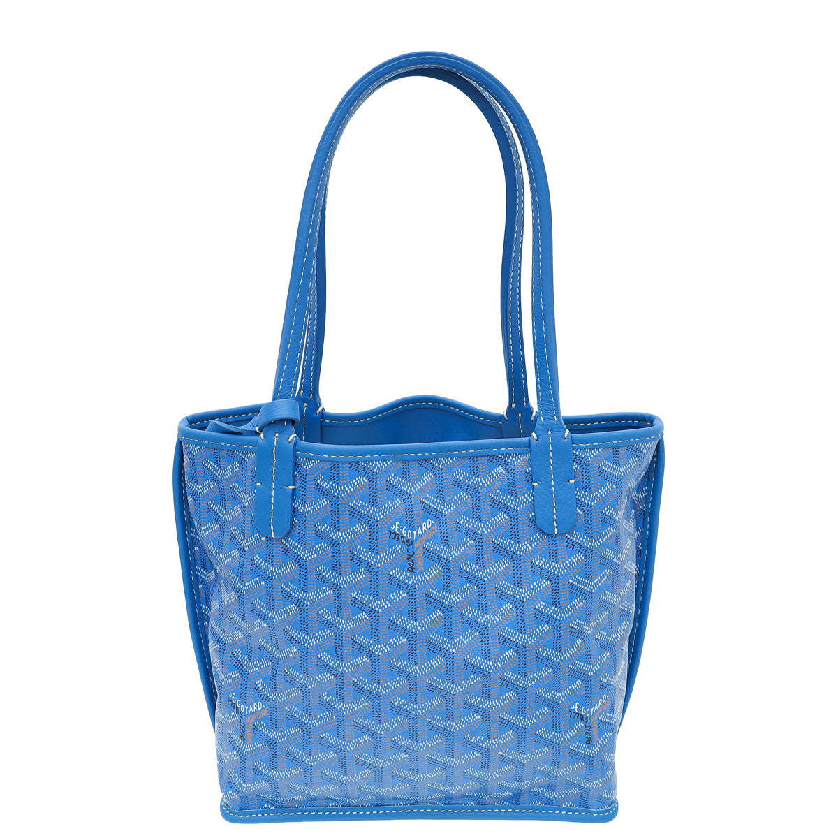 Goyard Blue Goyardine Reversible Anjou Mini Bag-Goyard-THE CLOSET