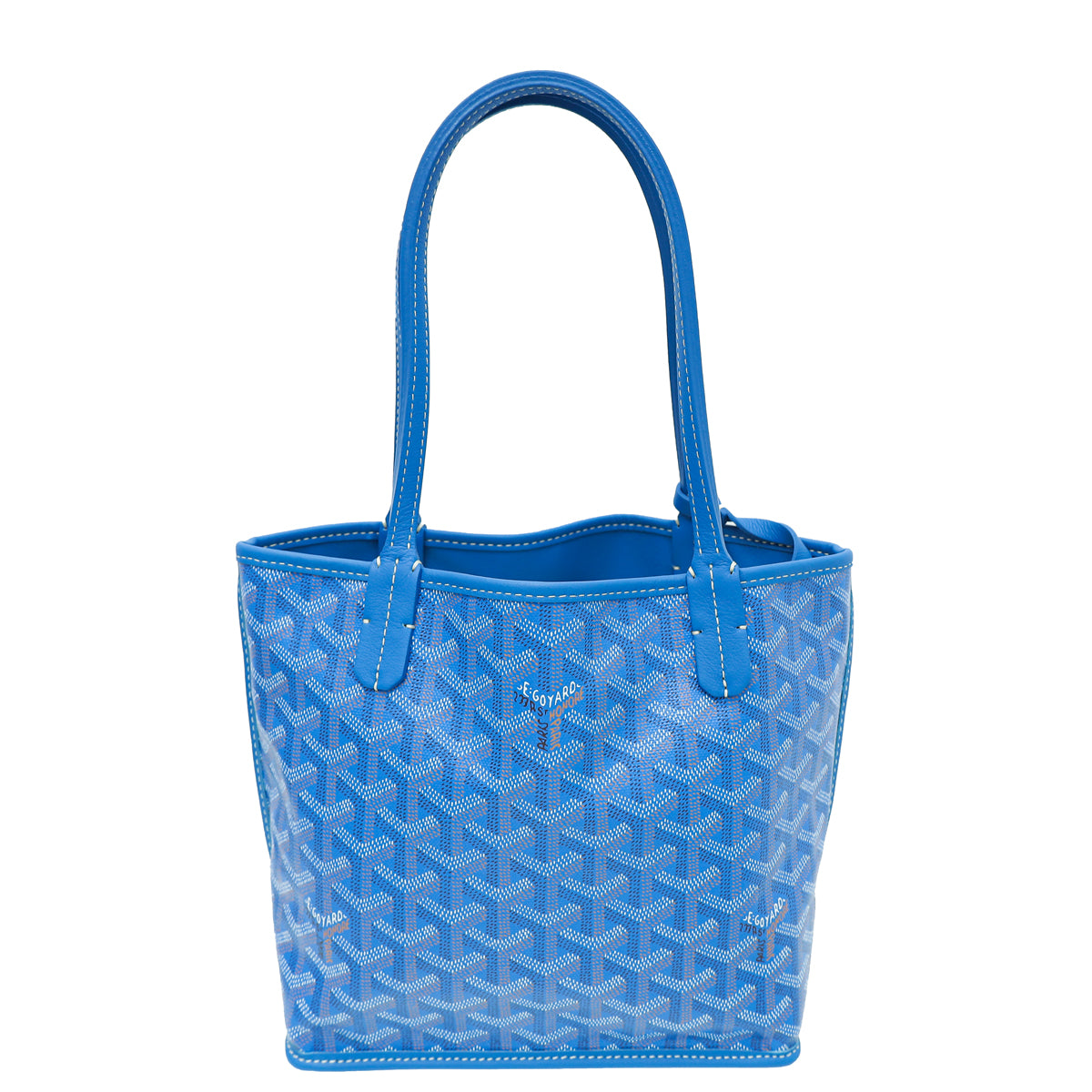 Goyard Blue Goyardine Reversible Anjou Mini Bag-Goyard-THE CLOSET