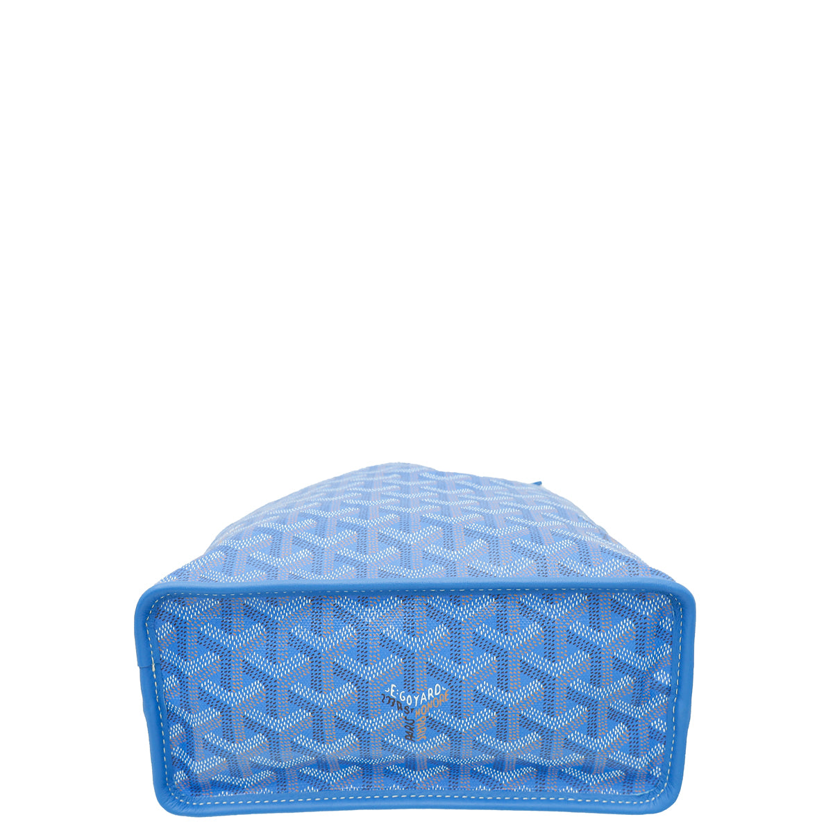 Goyard Blue Goyardine Reversible Anjou Mini Bag