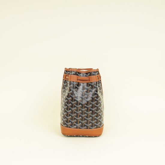 Goyard Brown Goyardine Petit Flot Bucket Bag